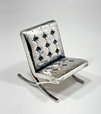 Sedia in miniatura argento