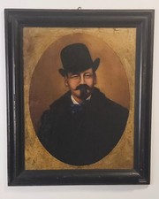 Quadro antico olio tela - quadro,