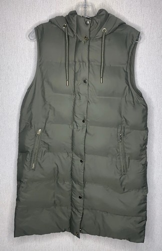 Zara gilet donna verde cachi - verde,