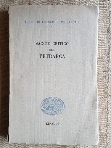 Saggio critico sul petrarca - saggio,