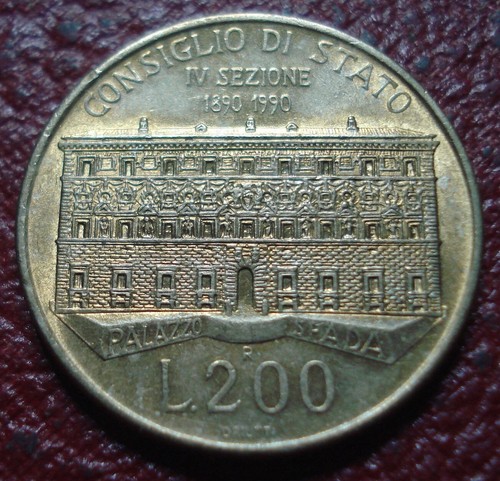 1990 italy 200 lire ef - italy, in