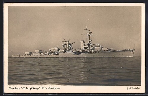 Kreuzer königsberg della - ak,