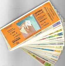 BIGLIETTI LOTTERIE 1979/1998