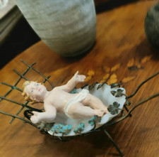 gesù bambino culla nativita con PORTA ENFANT ANTICO