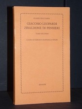 Leopardi zibaldone di - -,