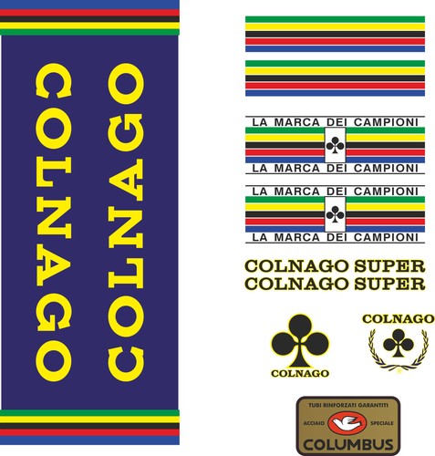 Adesivi telaio colnago super - telaio,