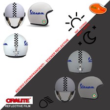 Reflective helmet stickers