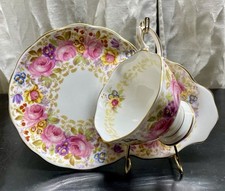 Royal Albert Bone China England "Serena" RN 839329 piatto da dessert e tazza da tè