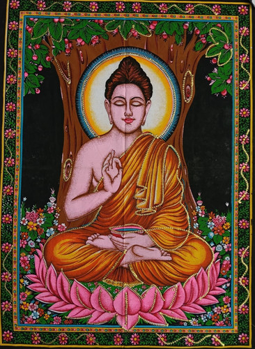Buddha tenda batik tappeto - buddha, da