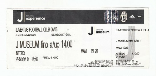Biglietto ticket juventus - biglietto,