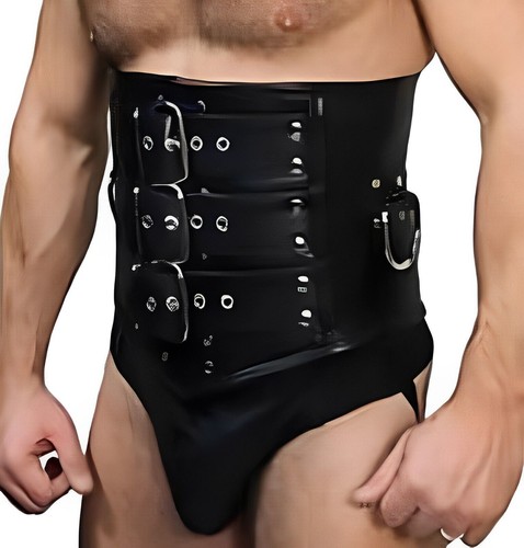 Corsetto bondage uomo vera