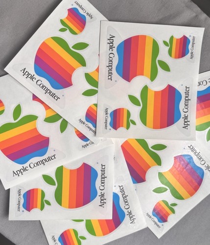 Adesivi apple arcobaleno - adesivi,