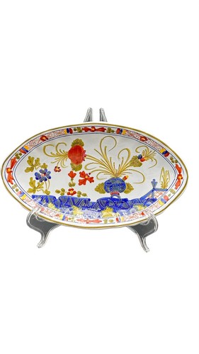 Vassoio ovale maiolica - vassoio,