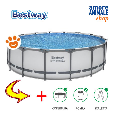 Bestway piscina rotonda steel - bestway,
