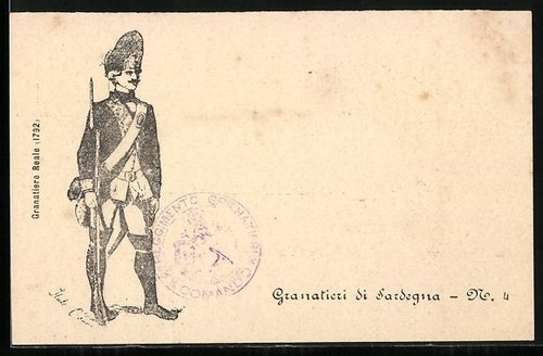 Cartolina soldato del - soldato,
