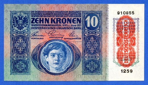 Austria kronen 1915 nd - 10, (nd