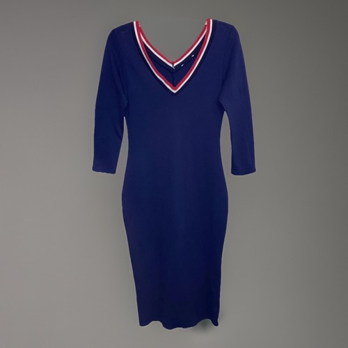 Abito donna blu navy tubino - abito, a