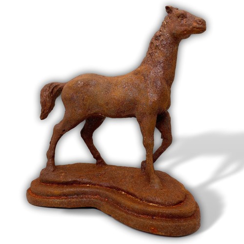 Scultura cavallo figura - , ferro