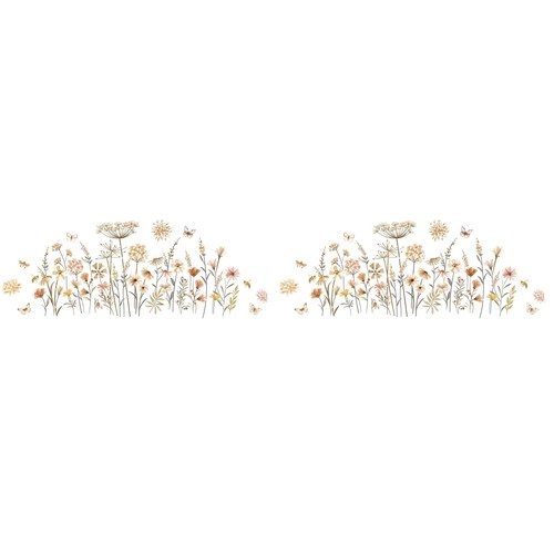 Adesivi murali fiori boho - adesivi,