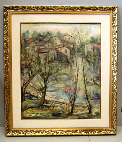 Dipinto olio bastia vecchie - dipinto,