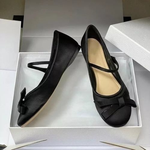 Ballerine donna nero raso con - ballerine,