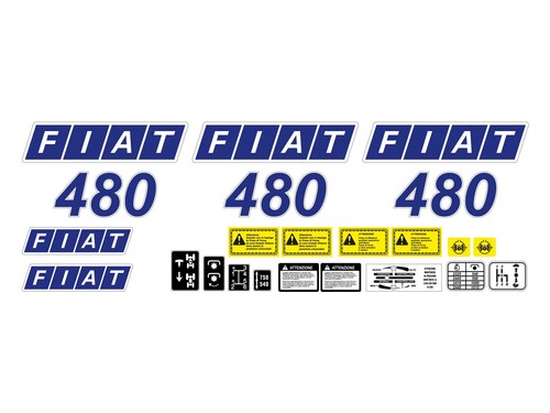 Kit adesivi trattore fiat - adesivi, 480