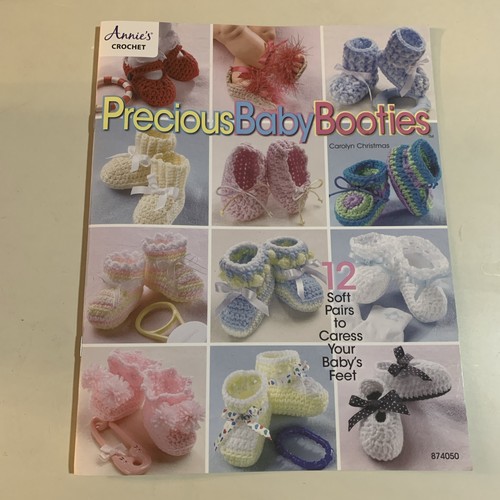 Crochet precious baby booties - precious,