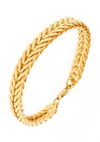 Bracciale coda volpe dorato - bracciale, di