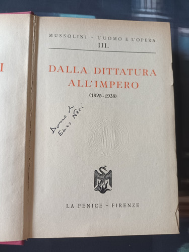 Mussolini uomo opera - mussolini, e