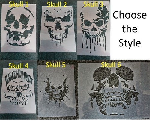 Stencil teschio scegli - stencil, teschio,