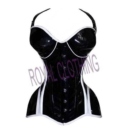 Corsetto stringato pelle nera