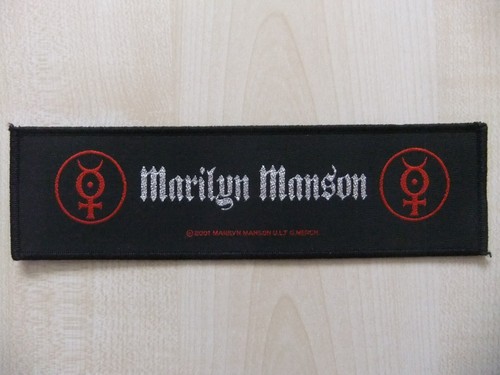 Marilyn manson logo - logo, aufnäher