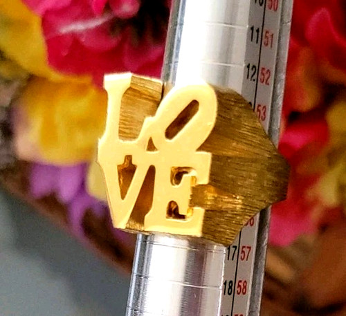 Anello robert indiana - indiana, love