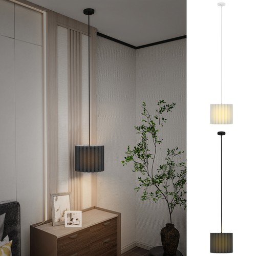 Lampada sospensione lino - in,