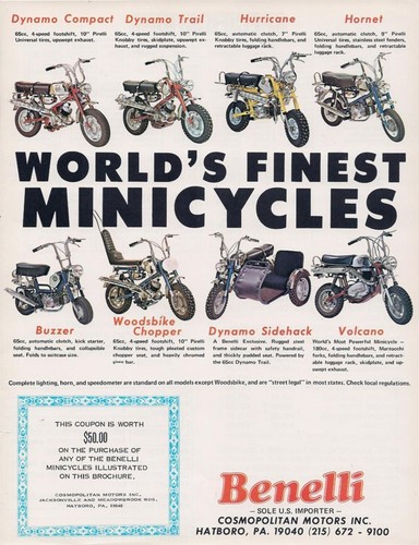 1960 benelli mini originale - 1960's,