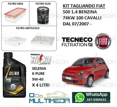 Kit tagliando olio litri - tagliando, e