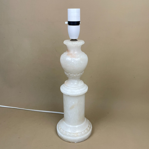 Alabaster marble stone lamp - alabaster,