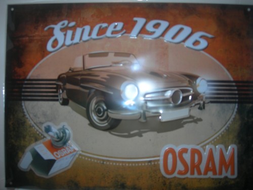 Targa commemorativa osram - targa,