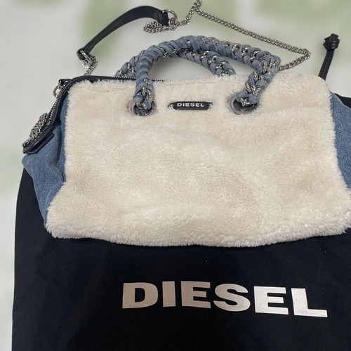 Borsa diesel pelliccia denim - borsa,
