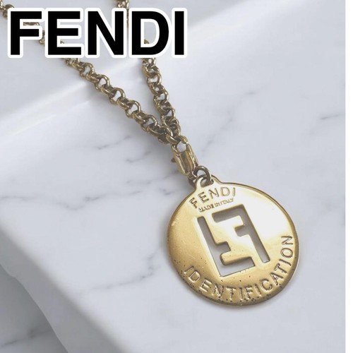 Collana moneta logo fendi - moneta,