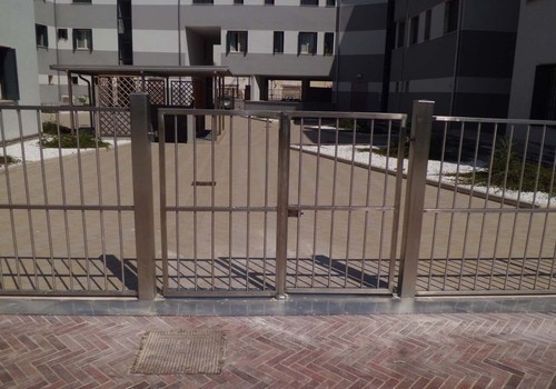 Cancello pedonale acciaio inox - acciaio,