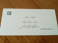 SALERNITANA CALCIO CARTOLINA BIGLIETTO AUGURI NATALIZI SQUADRA FOOTBALL 1992