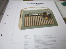 Schema elettrico archivio radio 1999 Schaub Lorenz Weekend 57 U, 1957