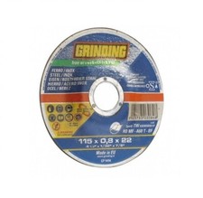 Disco abrasivo taglio FERRO ACCIAIO INOX depresso grinding 115X0,8X22,23 10 PZ