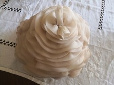 Stupendo Cappello donna in organza di seta, fine anni anni 50 - Vintage