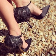 Nuovo Manolo Blahnik Francamaria Raso Nero Scarpe 36.5 37 37.5 39 40 41