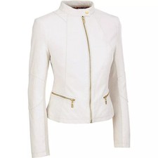 Giacca donna pelle - , bianca