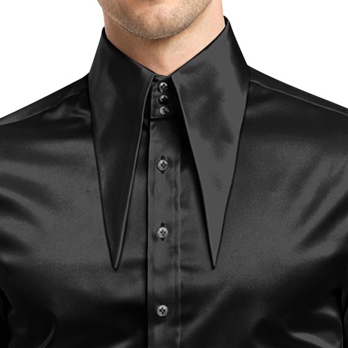 Camicia uomo nera - in, raso