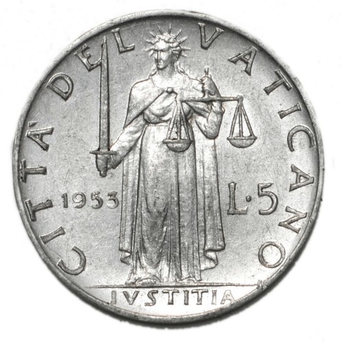 Vaticano pio xii lire 1953 - vaticano,