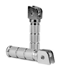 360035 PEDANINE POGGIA PIEDI PASSEGGERO ALLUMINIO CNC D.8MM + MOLLE GILERA RUNNE